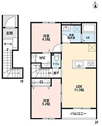 間取図画像 2LDK