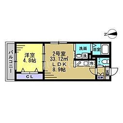間取図画像 1LDK