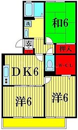 ジュネススズキ 3DKの間取図画像