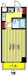 コスモ馬橋 ワンルームの間取図画像