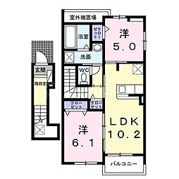 間取図画像 2LDK
