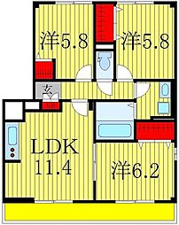 間取図画像 3LDK