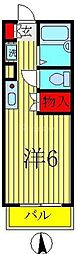 ラフィーヌ松ケ丘 ワンルームの間取図画像