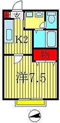 間取図画像 1K