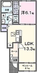 間取図画像 1LDK