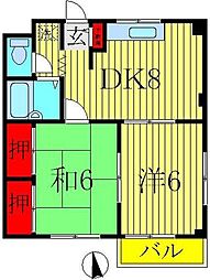 間取図画像 2DK
