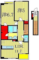 間取図画像 2LDK
