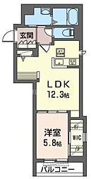間取図画像 1LDK