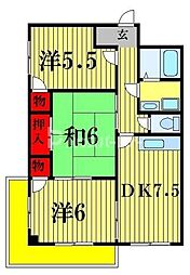 間取図画像 3DK