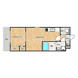間取図画像 1LDK