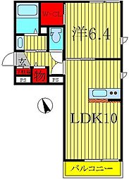 スカイガーデン 1LDKの間取図画像