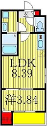 ジーメゾン我孫子 1LDKの間取図画像