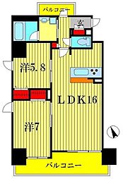 果樹園ST 2LDKの間取図画像