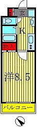 マルシェ・奥住 1Kの間取図画像