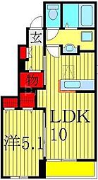 ラ・メールメゾン 1LDKの間取図画像