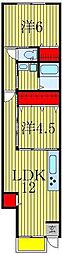 Like高野山A棟 2LDKの間取図画像