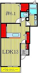 ファウスト 1LDKの間取図画像