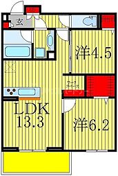 コンフォルト 2LDKの間取図画像
