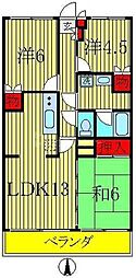 エトアールS 3LDKの間取図画像