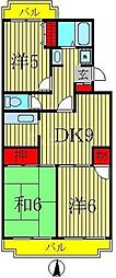 第16パールメゾン小倉 3DKの間取図画像