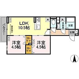 間取図画像 2LDK