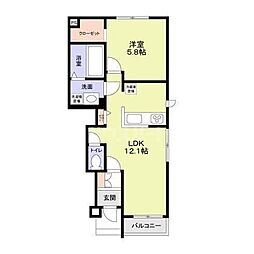 間取図画像 1LDK