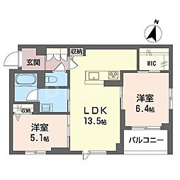 間取図画像 2LDK