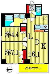 間取図画像 2LDK