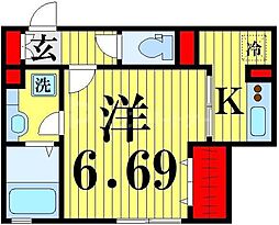 間取図画像 1K