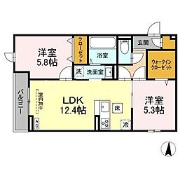 間取図画像 1LDK