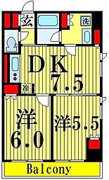 間取図画像 2DK