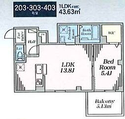間取図画像 1LDK