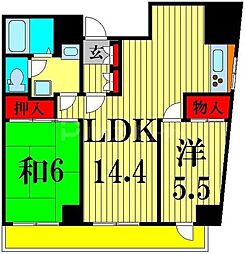 亀有レジデンス 3DKの間取図画像