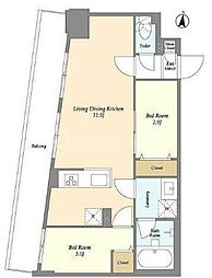 間取図画像 2LDK