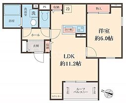 スマイル K 1LDKの間取図画像