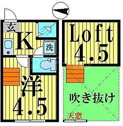 BigA 1Kの間取図画像