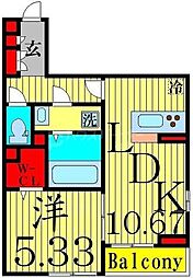 GOLDENRINGS12 1LDKの間取図画像