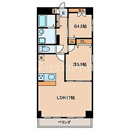 サンコーレジデンス 1SLDKの間取図画像