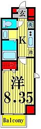 CARRES.I 1Kの間取図画像