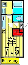 REGALESTお花茶屋 ワンルームの間取図画像