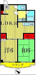 ハイム.カメリー 2LDKの間取図画像
