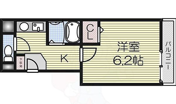 FKビル 3A｜大阪府高石市綾園１丁目(賃貸マンション1K・3階・23.96㎡)の写真 その2