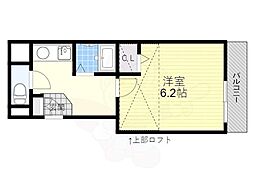 FKビル 1Kの間取図画像