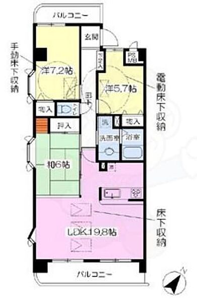 ルネス和泉 ｜大阪府和泉市府中町２丁目(賃貸マンション3LDK・7階・82.19㎡)の写真 その2