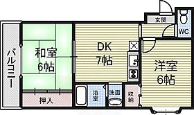 カーサナカオ  ｜ 大阪府堺市西区鳳西町２丁（賃貸マンション2DK・3階・45.00㎡） その2