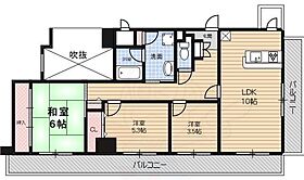 大阪府堺市西区浜寺諏訪森町西３丁（賃貸マンション3LDK・6階・69.70㎡） その2