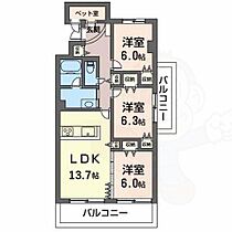 大阪府堺市堺区緑ヶ丘北町４丁（賃貸マンション3LDK・2階・77.20㎡） その2