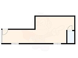 中辻ビル ワンルームの間取図画像