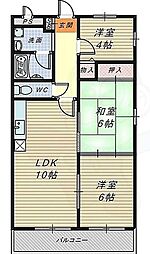 ルミエール・マゴジ4 3LDKの間取図画像