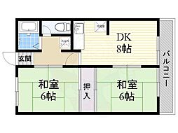 つくのハイツ B棟 2階/-